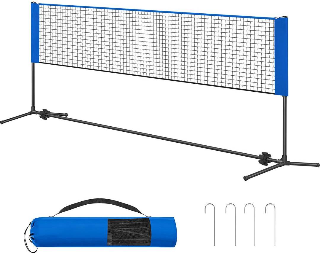 Badminton set with net SlickBlue Portable Adjustable Badminton Net Set