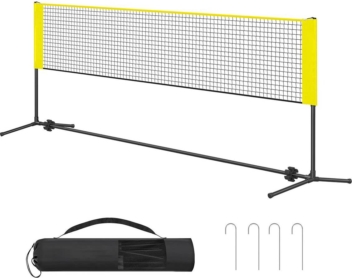 Badminton set with net SlickBlue Portable Adjustable Badminton Net Set