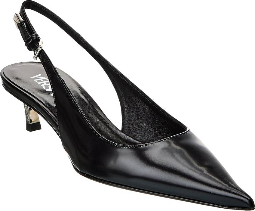 Versace Pin-Point Leather Pump