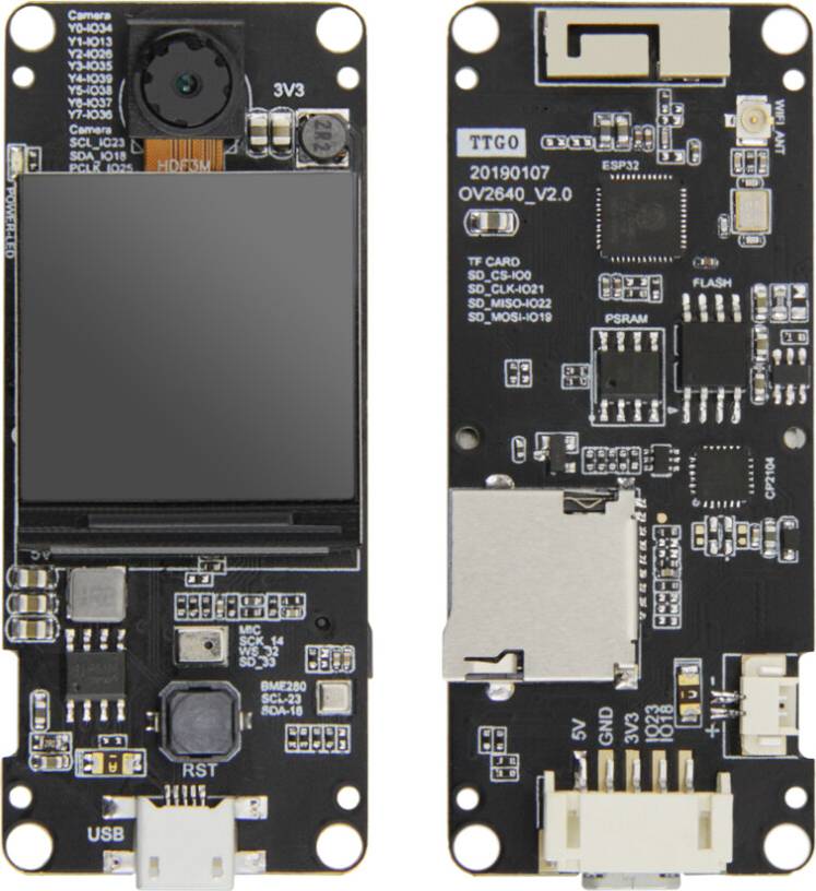 TTGO T-Camera Plus ESP32-DOWDQ6 8MB Spram Camera Module