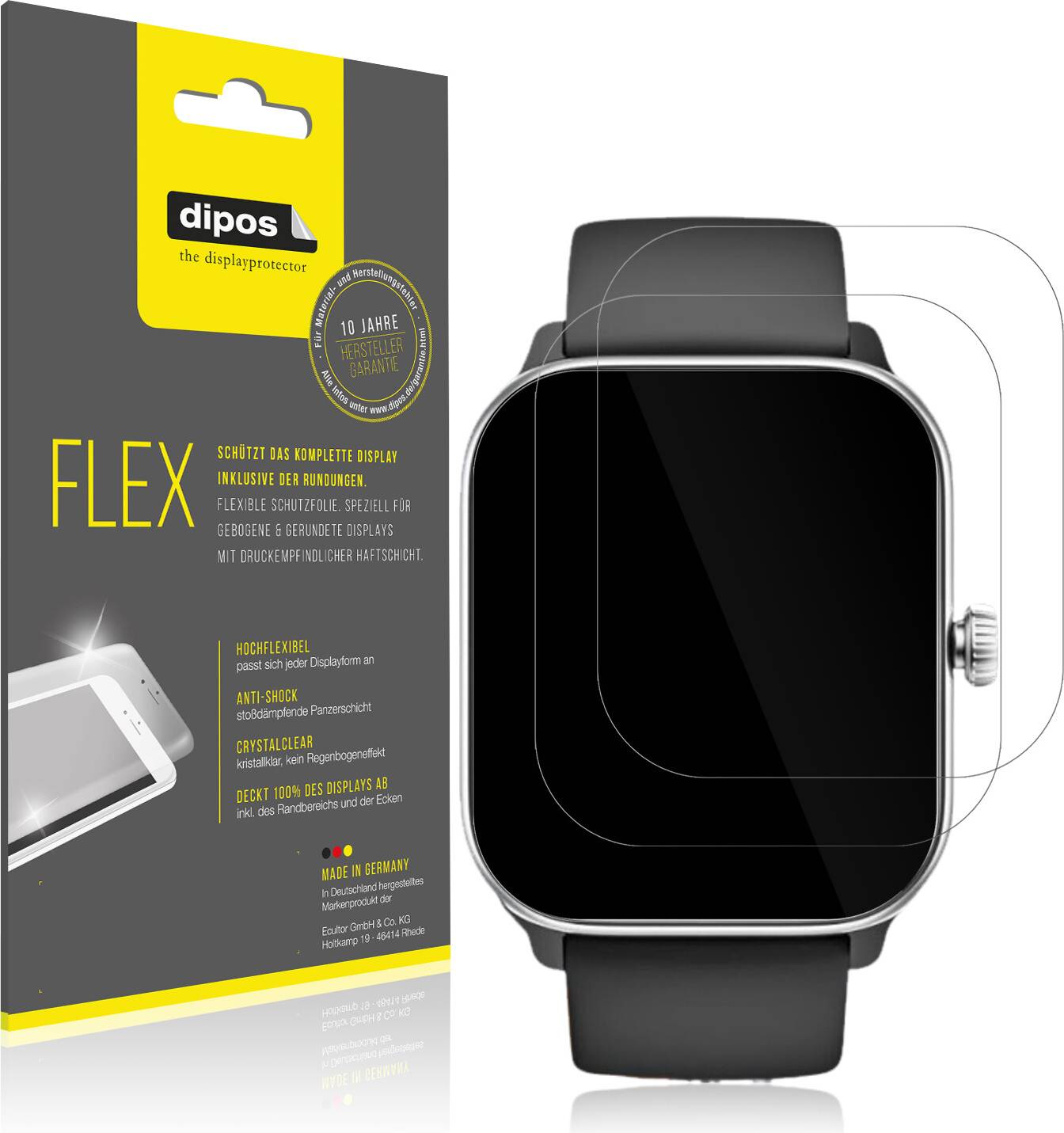 Dipos Screen Protector For Beafon 102 Smartwatch