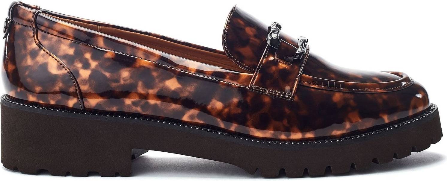 Moda In Pelle Egoma Tortoise Shell Patent Loafers