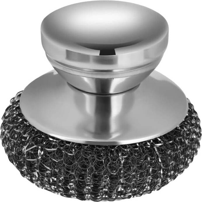 Wool Scrubber Set Stainless Handle