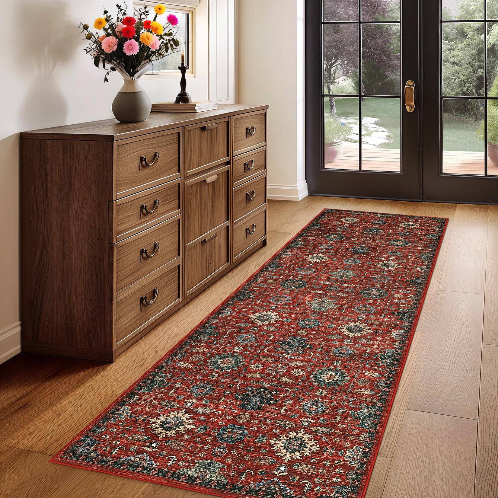 Garvee Runner Rug 2' x 6' Soft Vintage Long Kitchen Rug