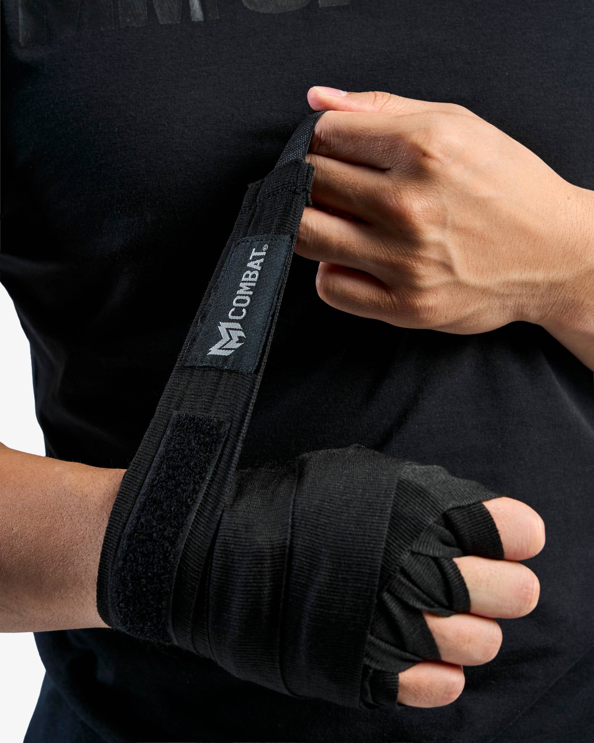 MM COMBAT Hand Wraps 5 m Black