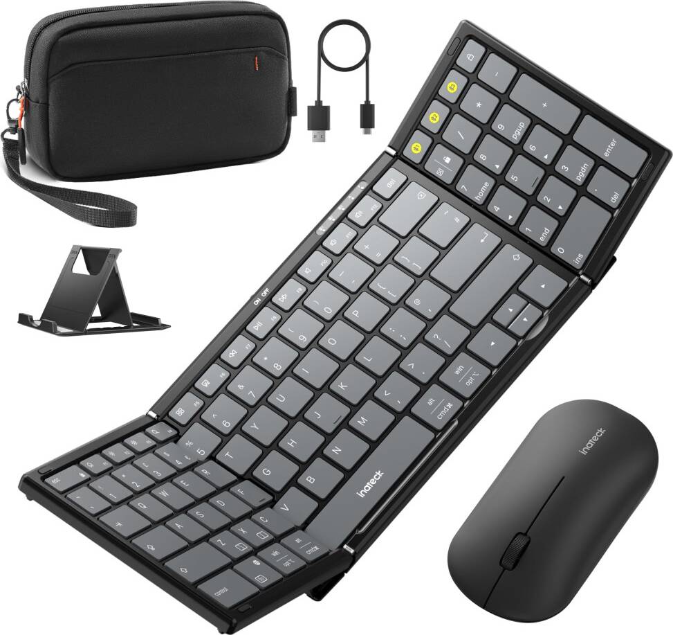 Inateck Wireless Foldable Keyboard Mouse Set