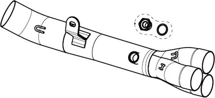 Akrapovic Link Pipe Ss Yamaha R9