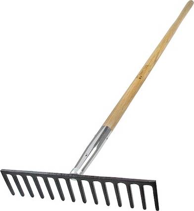 Garden rake Road Rake 16 Straight