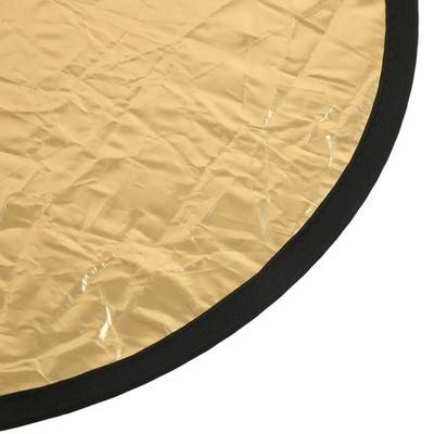 Silver Gold 2 In 1 Portable Mini Round Light Reflector
