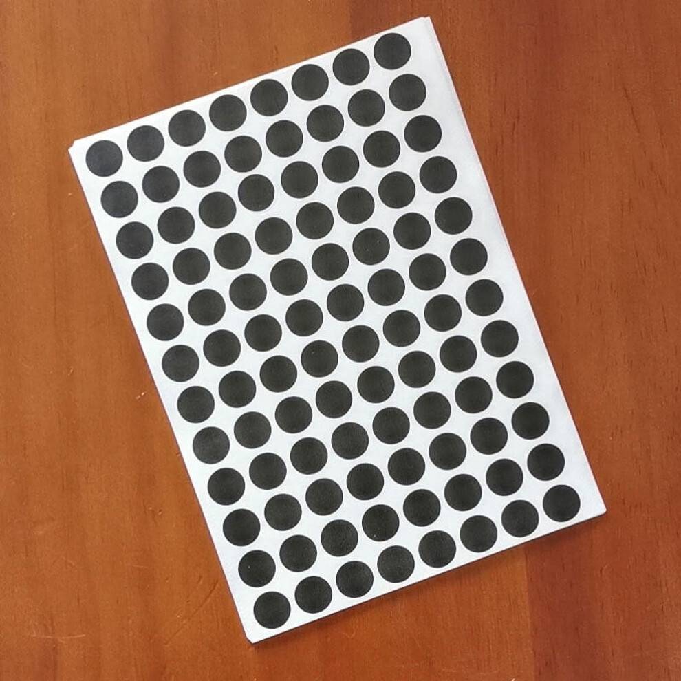 Black Pool Table Positioning Stickers 96 Pcs
