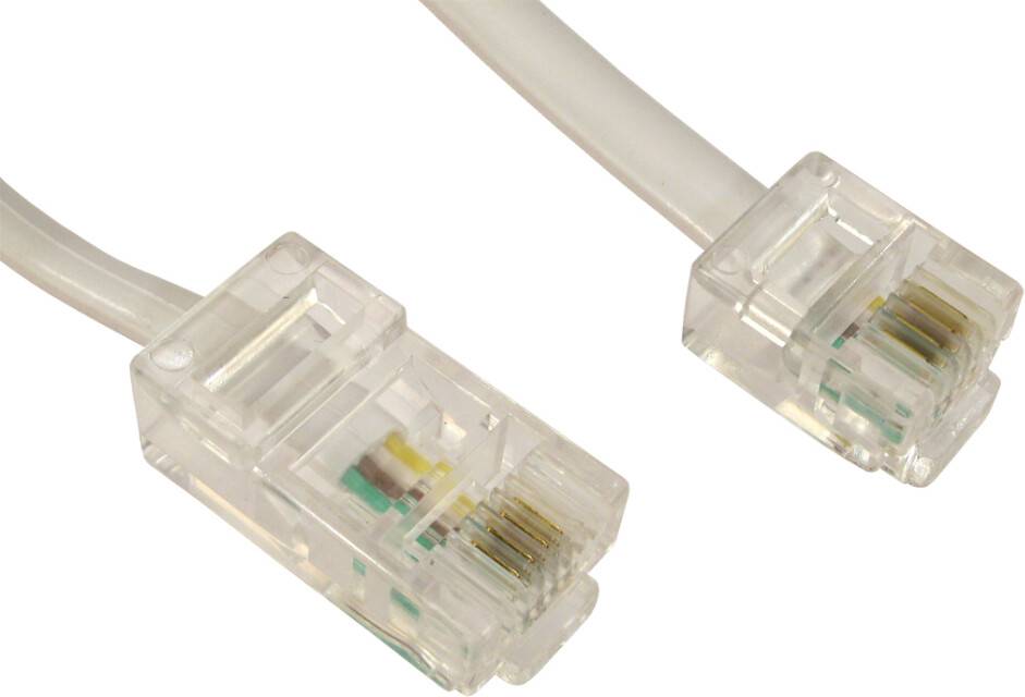 Cables Direct CDL RJ11 to RJ45 Cable White 15m
