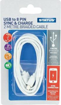 Status 8Pinusb2M Usb Data Transfer Charging Cable 2m