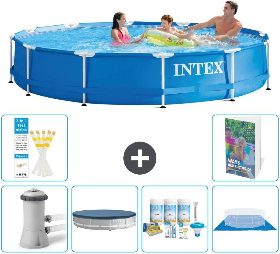 Intex Frame Pool Rund 366x76 cm 7-teilig S251