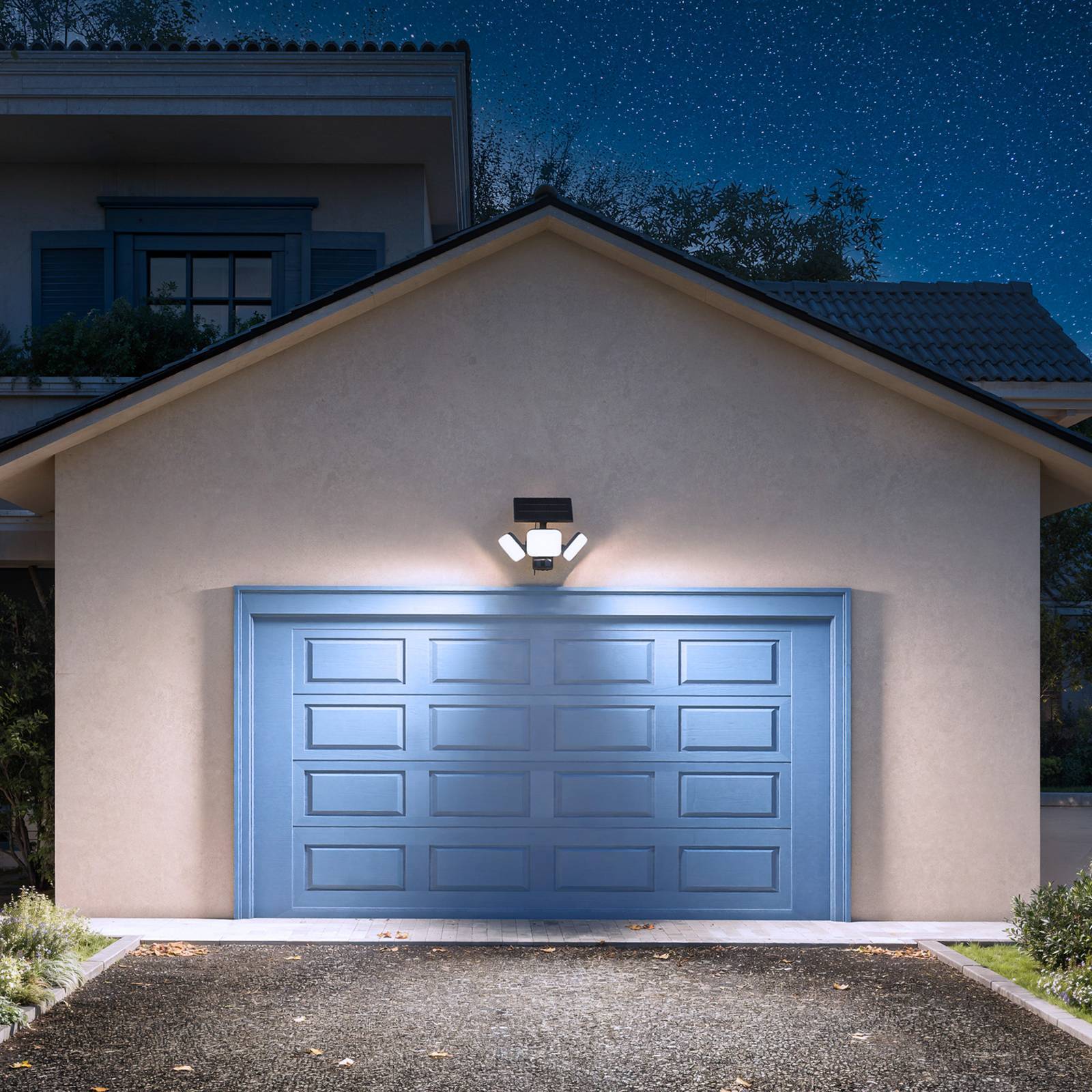 Philips LED Solcellelampe Zyren Sort 5000 K Sensor