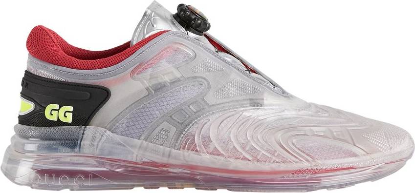 R sneakers Gucci Ultrapace R Transparent Red White