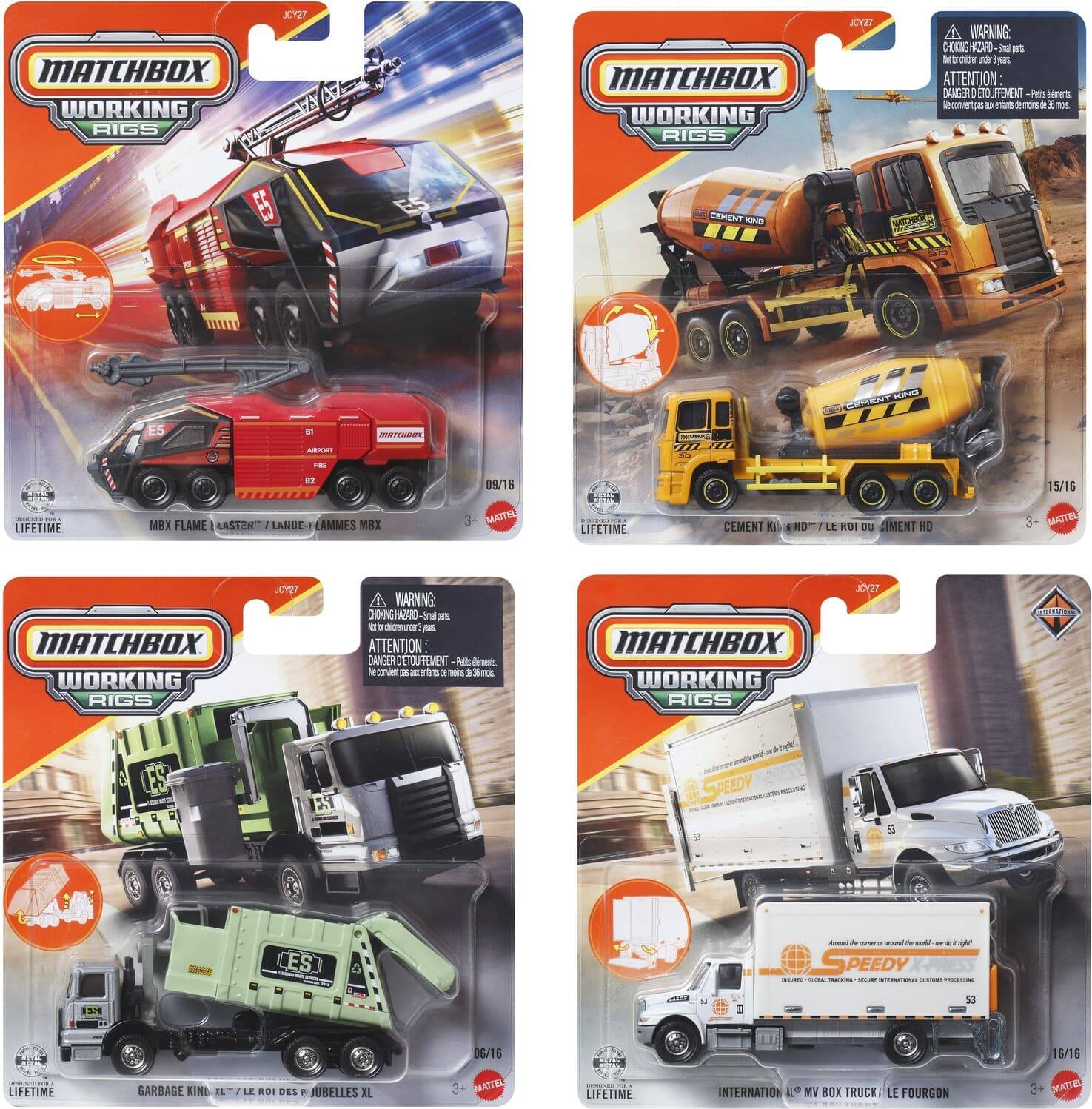 Matchbox Mattel Matchbox Real Working Rigs 6-Piece G