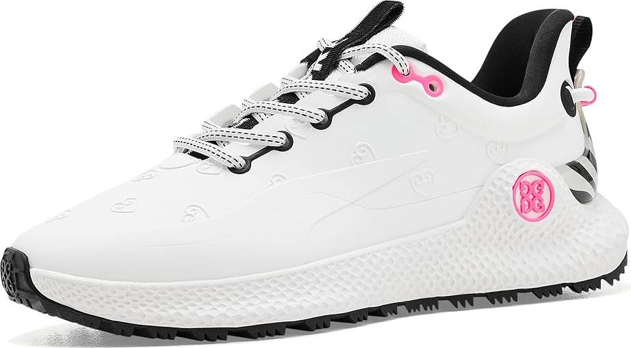 G/Fore Golfsko MG4+ O2 Embossed - Hvid/Sort/Rosa