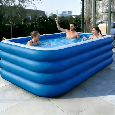 Shein Luxury Foldable Portable Multi-Layer Inflatable Swimming Pool