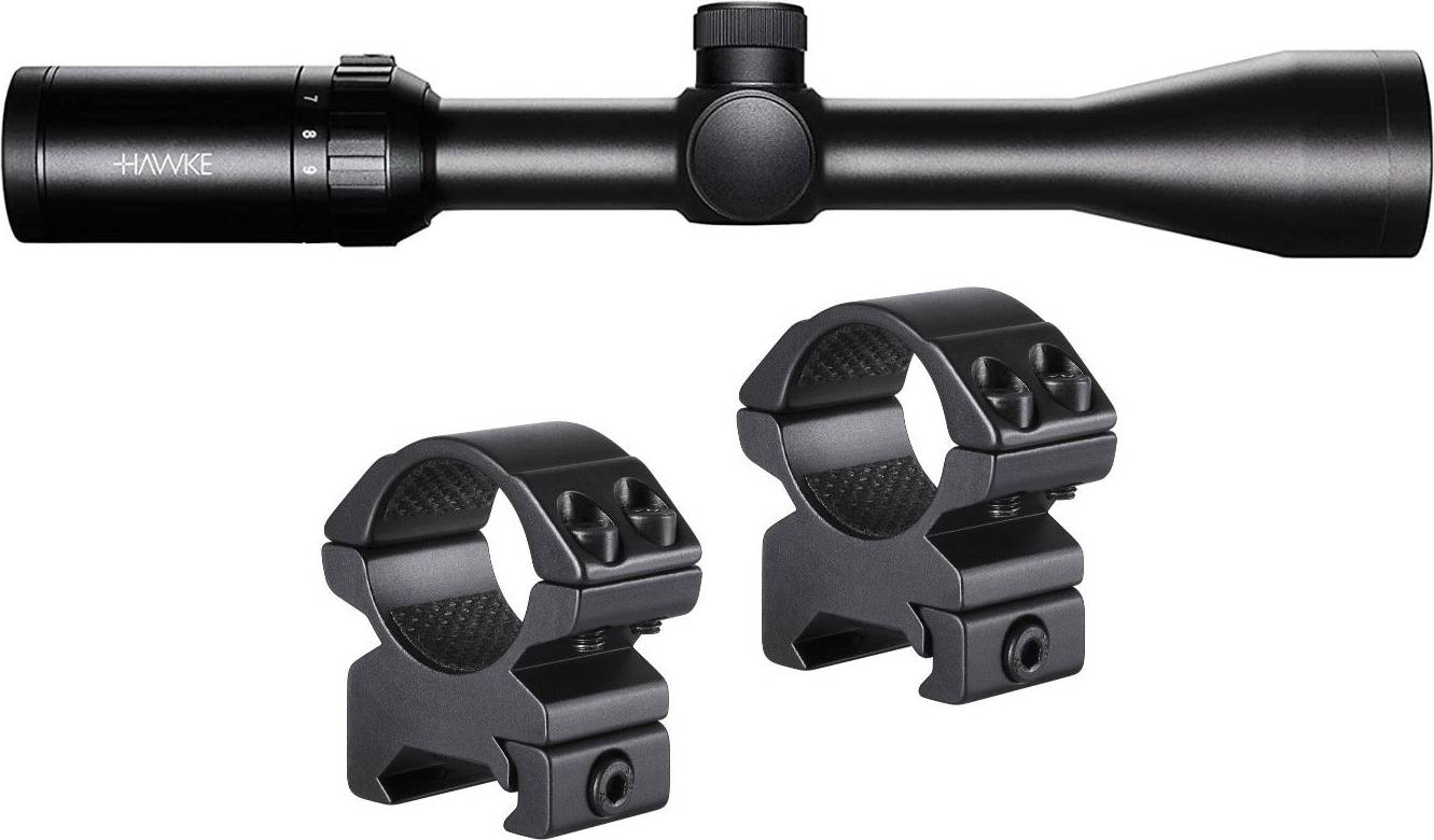 Hawke Vantage Riflescope 2-Piece Medium Rings Bundle
