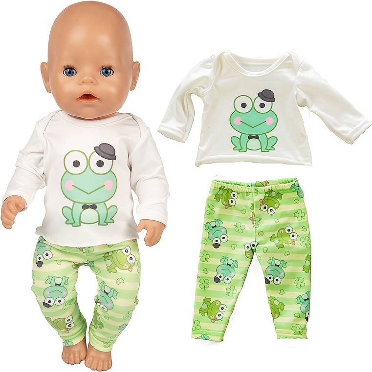 Temu Adorable Patterned Doll Clothes Set