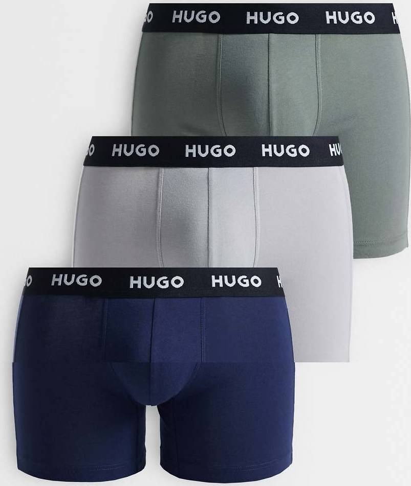 HUGO Regular Rise Stretch Cotton Boxer Briefs