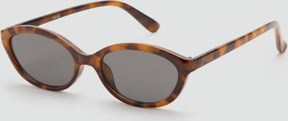 Mango Rectangular Frame Sunglasses - Chocolate