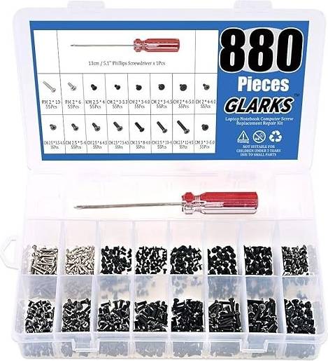 Computer parts 880pcs Laptop Notebook Computer Screw Replacement Kit