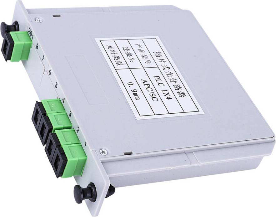 SC APC 1X4 Blade PLC Fiber Splitter