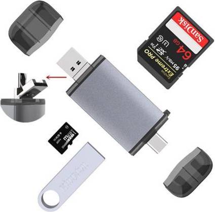 Micro sd to usb adapter Graviton 6 In 1 Card Reader Micro USB To SD Adapter