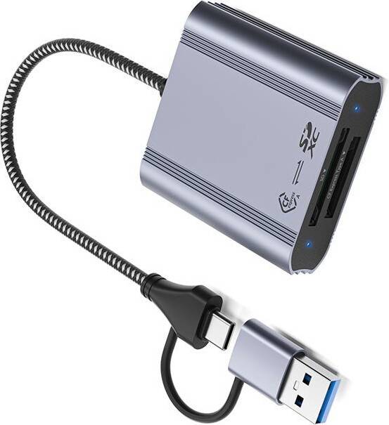 Spactz CFexpress Type-A Reader SD Dual-Slot Memory Card