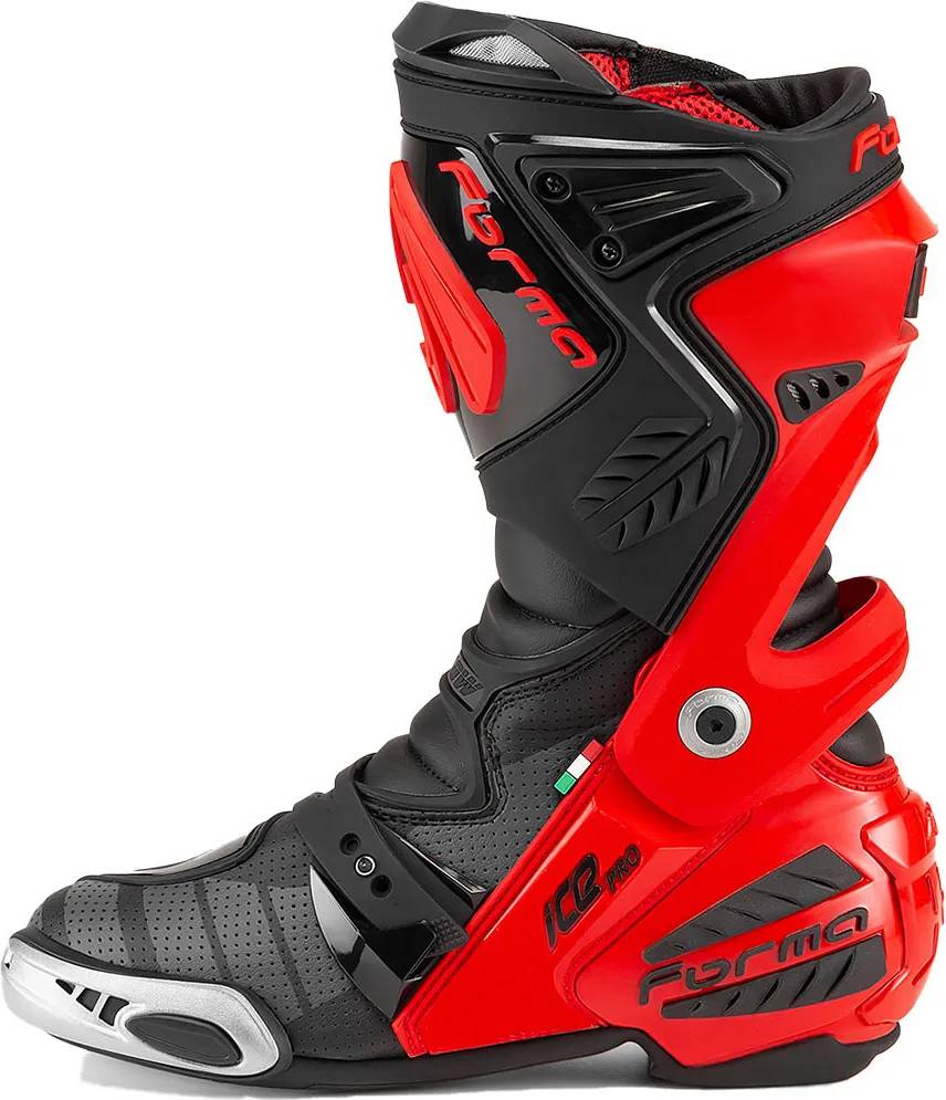 Forma Ice Pro Flow Racing Boots - Red/Black