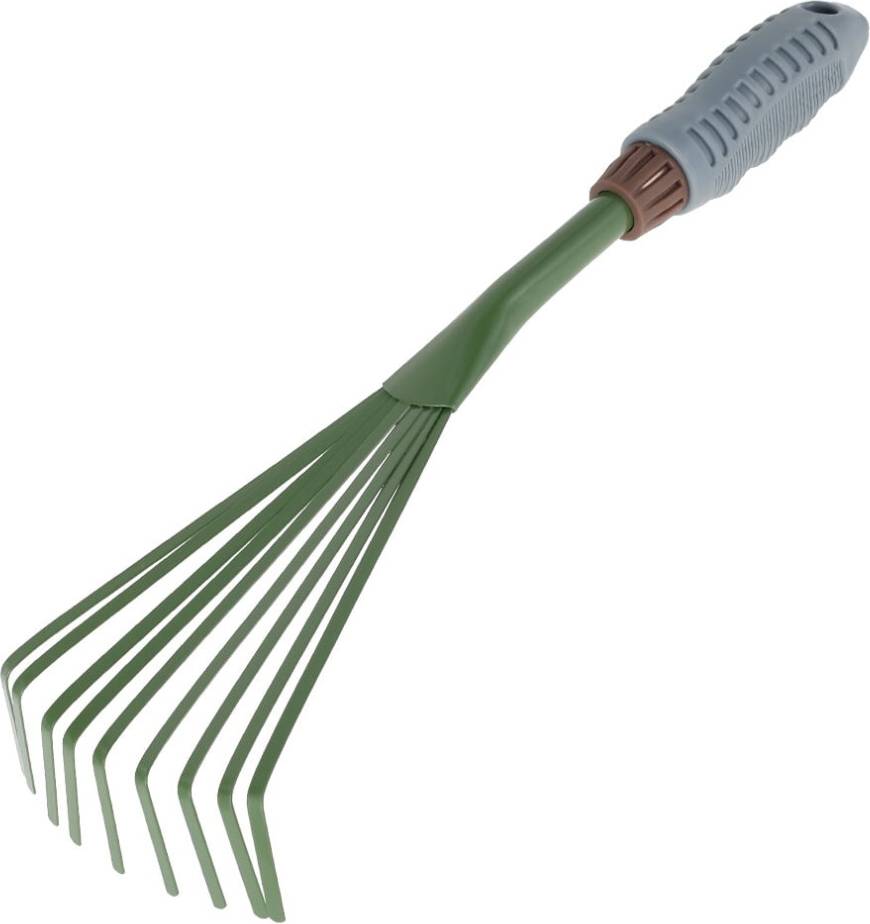 JTWEEN 9 Teeth Garden Rake 15.5 Hand Rake