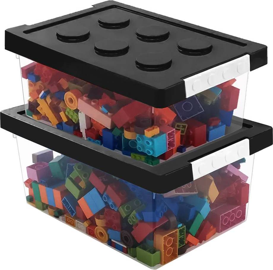 Greentainer Stackable Toy Storage Bins Set