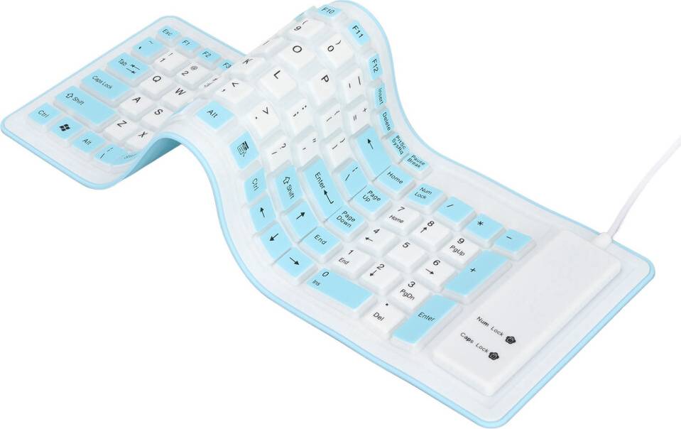 Foldable Silicone Keyboard 103 Keys