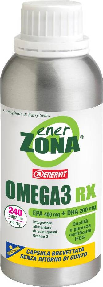Enervit Enerzona Omega 3 RX Integratore Ricostituente 240 Capsule