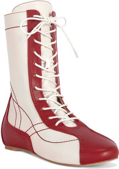 Boxing shoe Azalea Wang Passer Boxing Boot - Red
