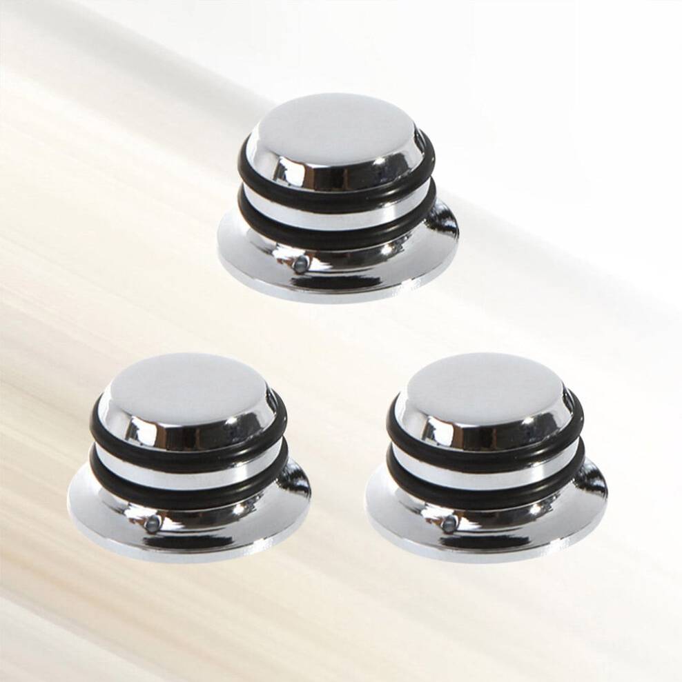 3Pcs Shape Volume Control Knob Metal