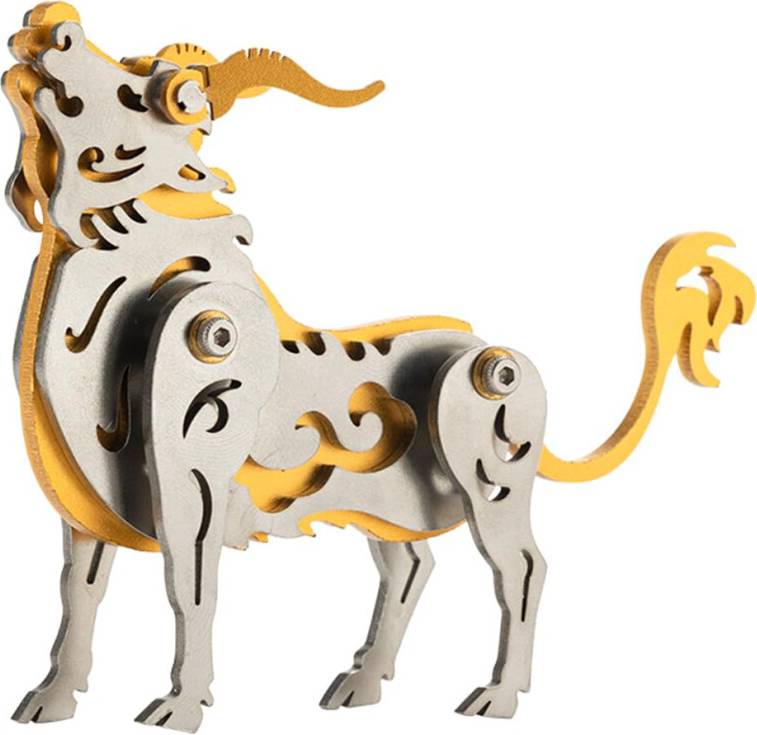 3D Metal Puzzle DIY Bull Model Kit