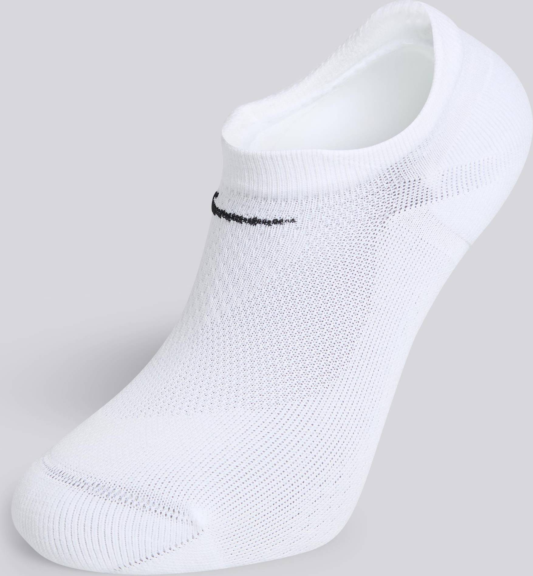 Nike dri fit sokker Nike White Invisible Dri-FIT Fast Performance Socks - Hvid