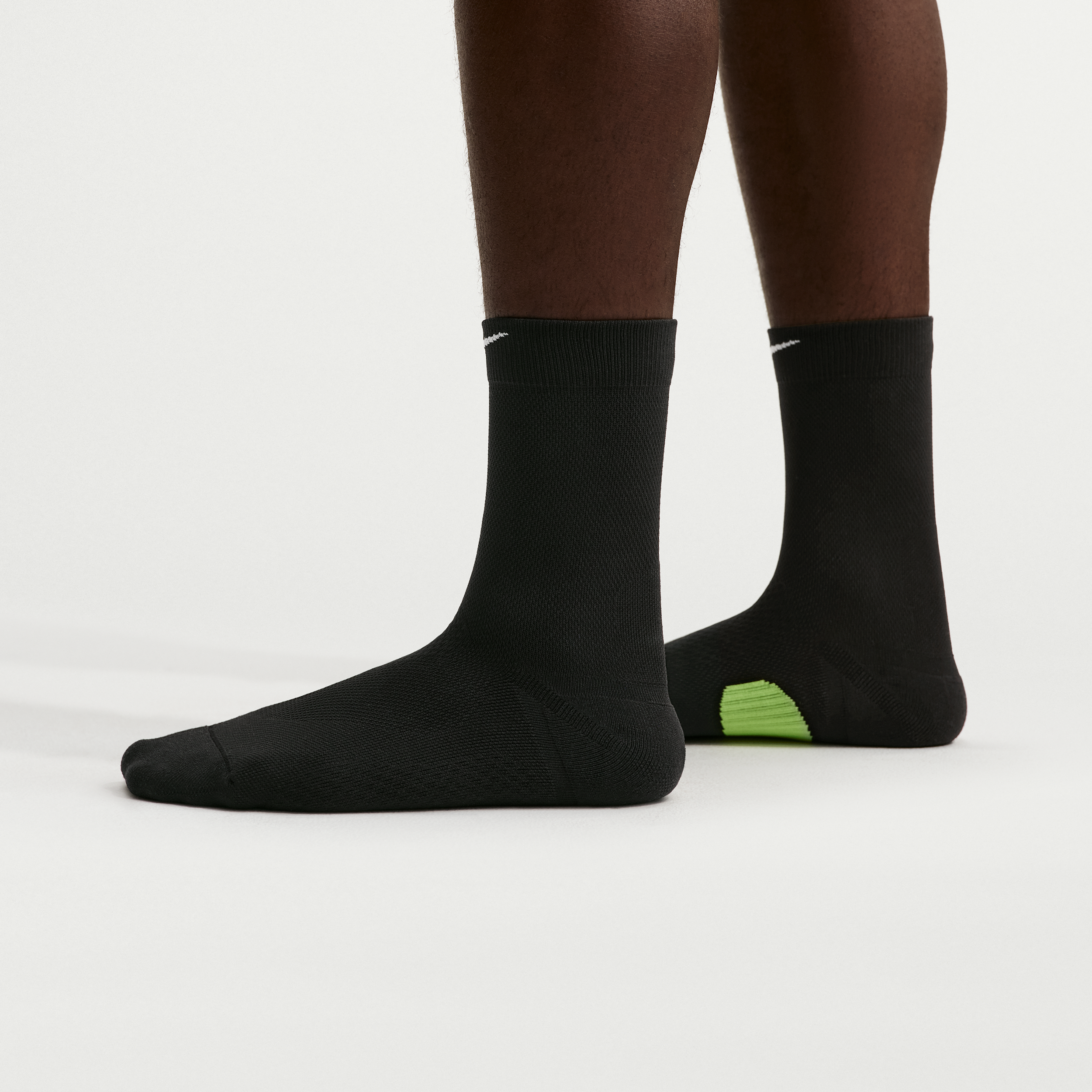 Nike Fast Midweight Running Crew Socks - Sort