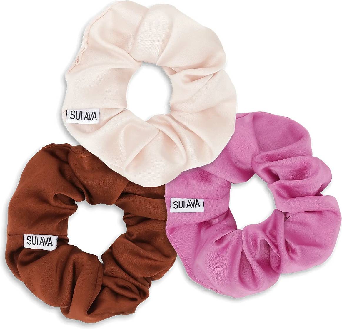 Sui Ava 3-Pack Ribbon Scrunchies Multi Patterned