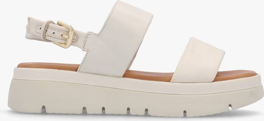 Moda In Pelle Netty Leather Flatform Sandals - Off White