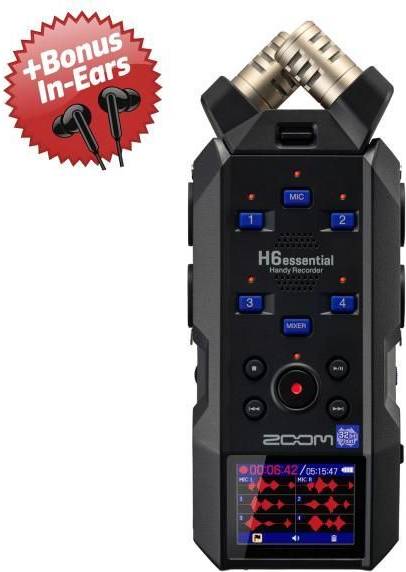 Zoom audio recorder Zoom Audio Recorder H6essential Bonus In-Ear Kopfhörer