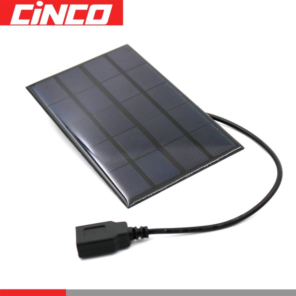 Solpanel 2W 5V Solceller Laddare Ruta Snabb