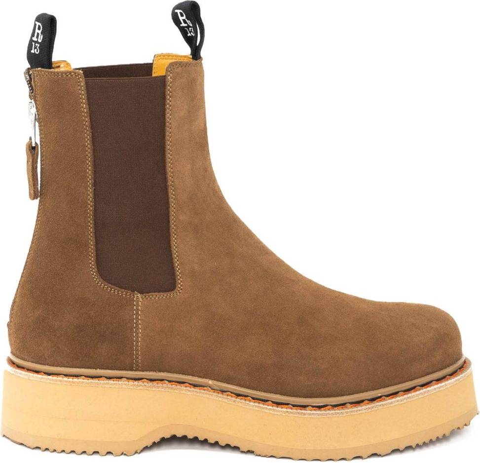 Single Stack Chelsea Boot - Brown Suede
