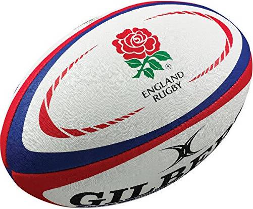 Gilbert Rugby Replica Ball White Red Mini