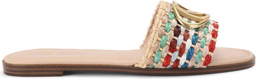 Steve Madden Kora Multi Raffia Sandals - Multicolor