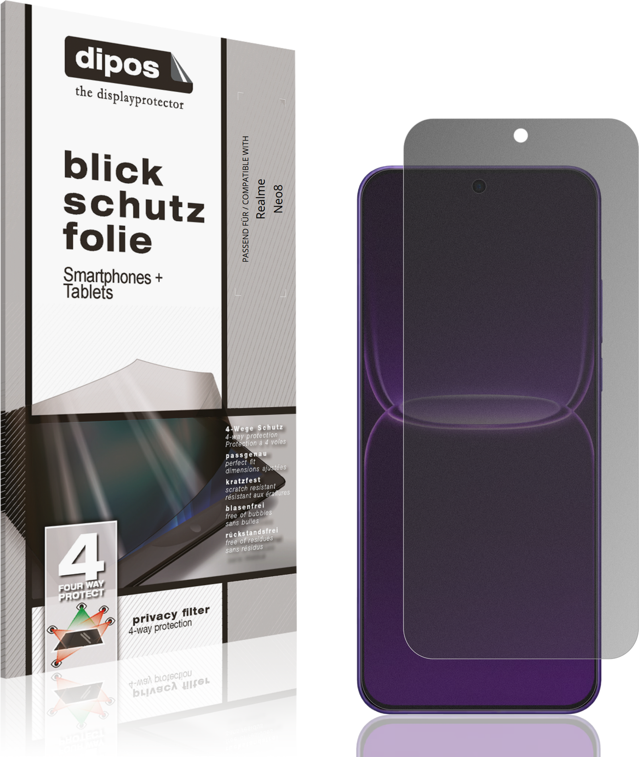 Dipos Realme Neo8 Privacy Filter Screen Protector