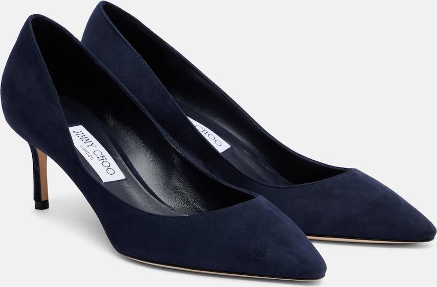 Jimmy Choo Romy 60 Suede Pumps - Blue