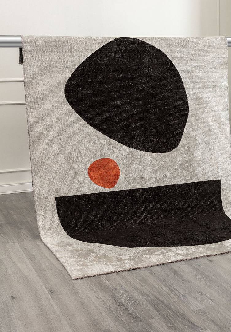 Metro Lane Daveed Abstract Hand Loom Area Rug Grey